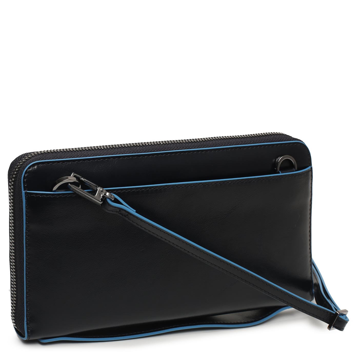 Кожаная визитка Piquadro Blue square