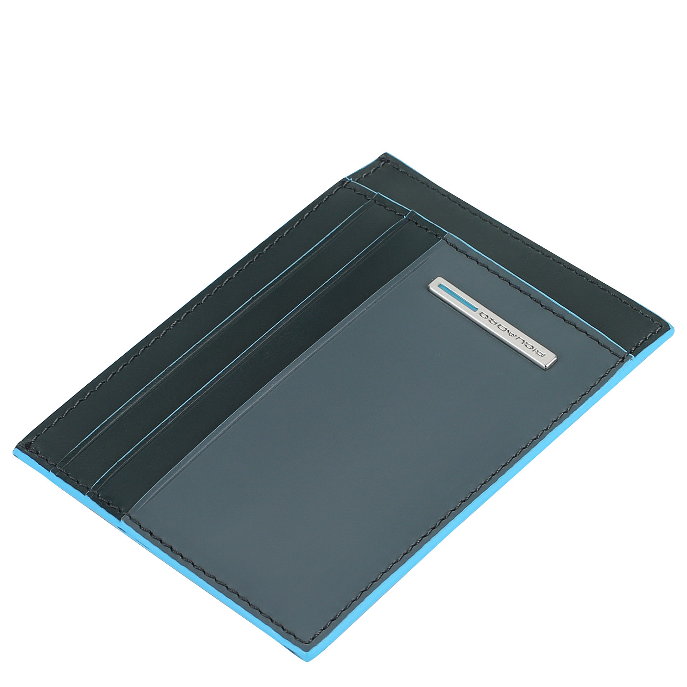 Кожаная визитница Piquadro Blue square