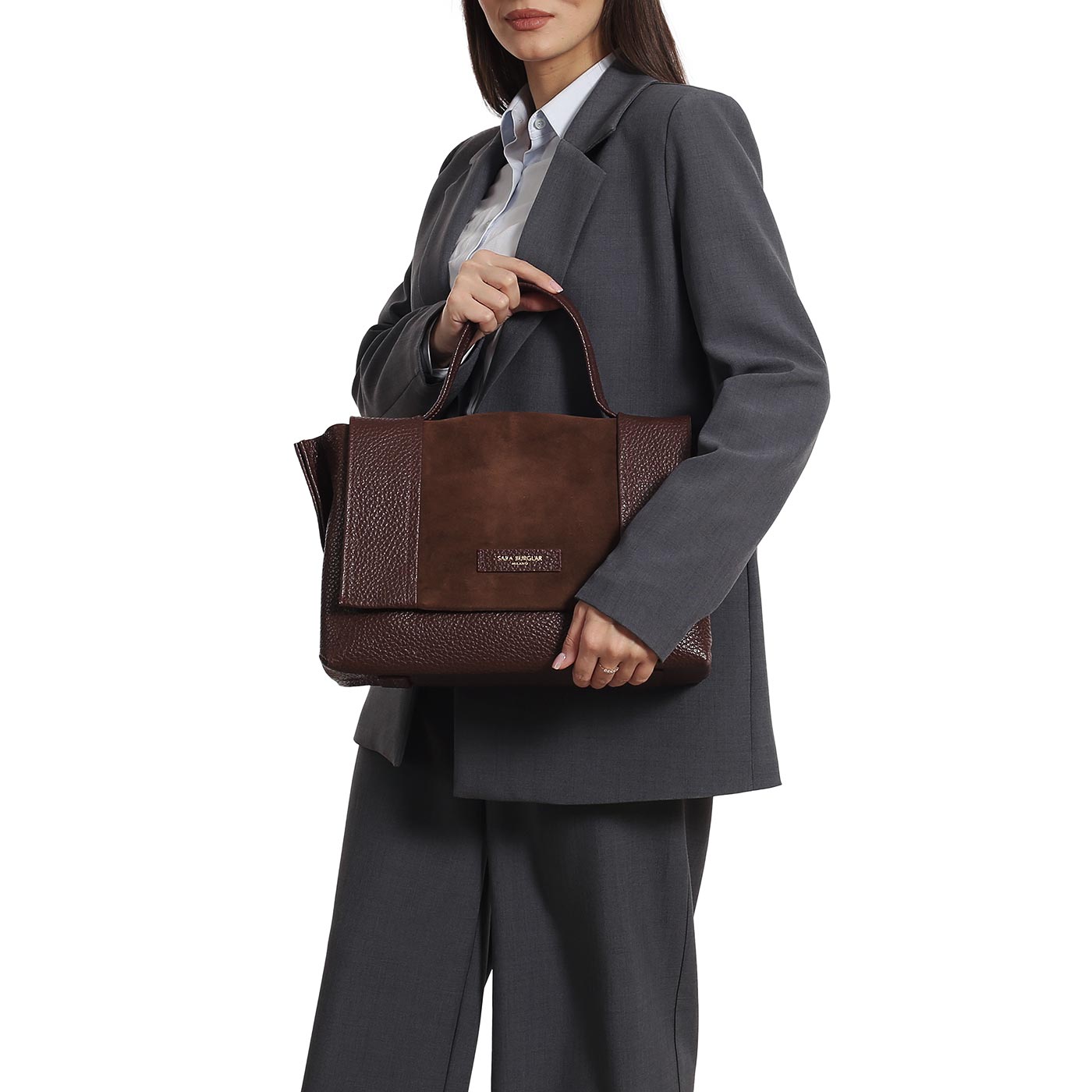 Кожаная сумка Sara Burglar Hellen Safari