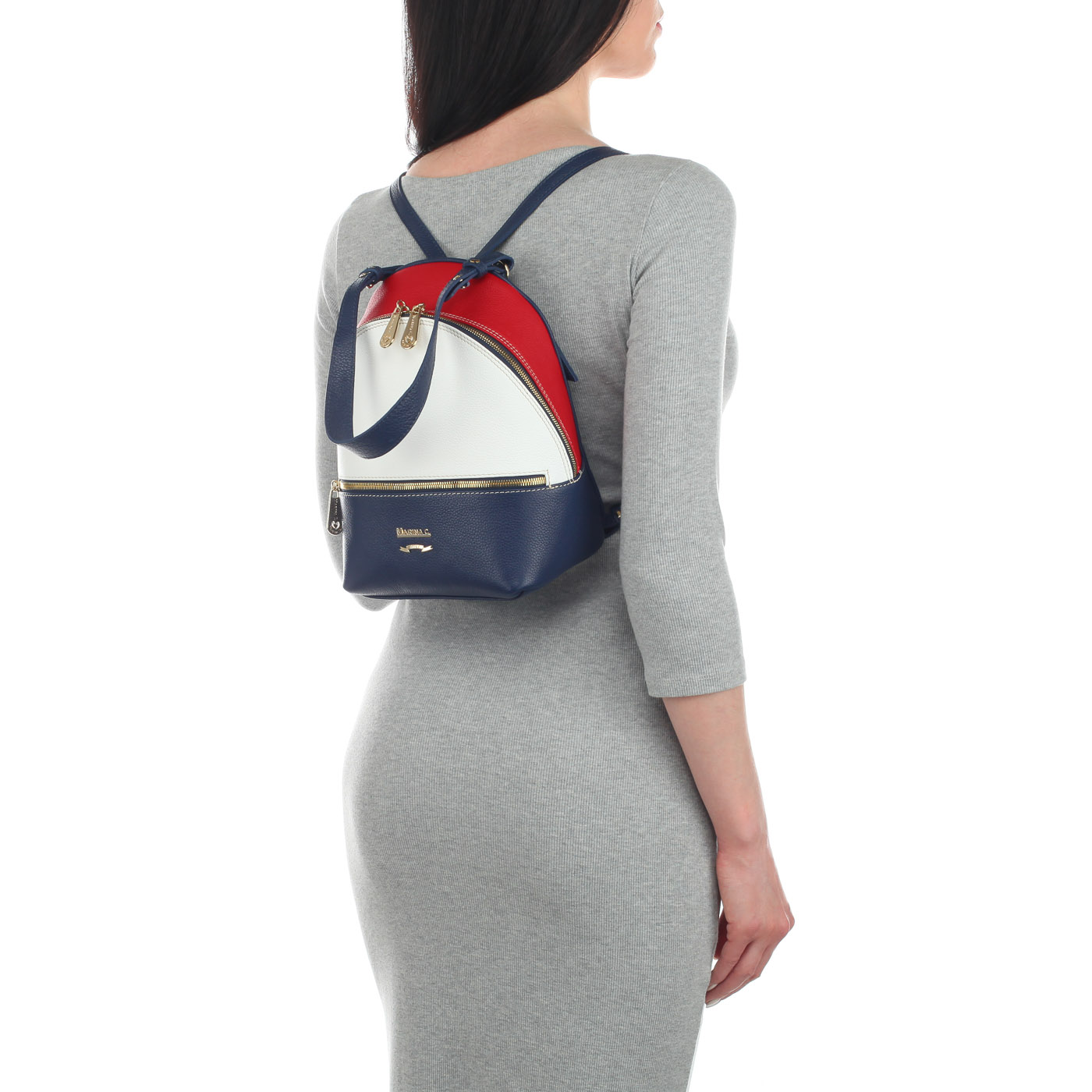 Городской женский рюкзак из натуральной кожи Marina Creazioni 