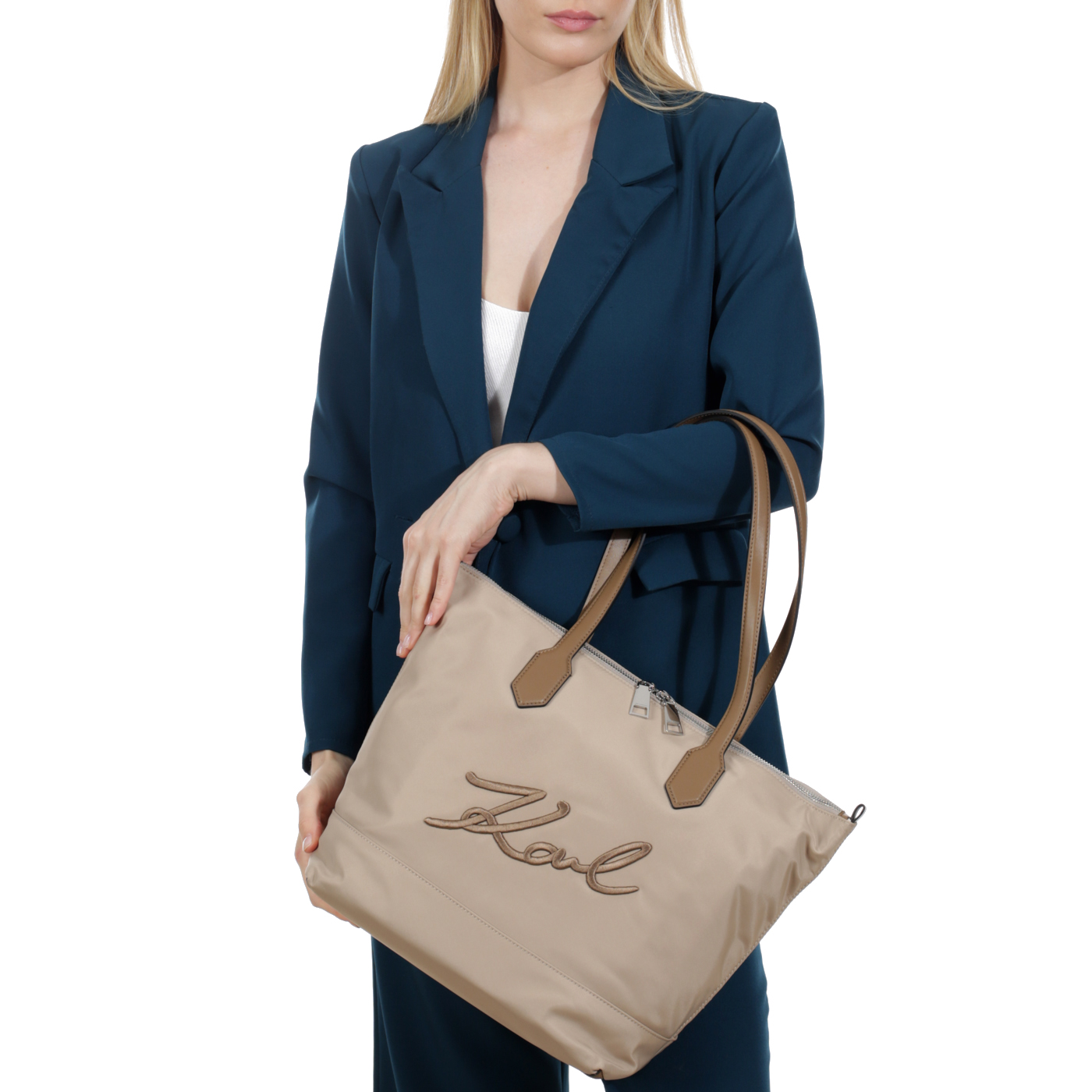 Сумка с двумя ручками Karl Lagerfeld Signature
