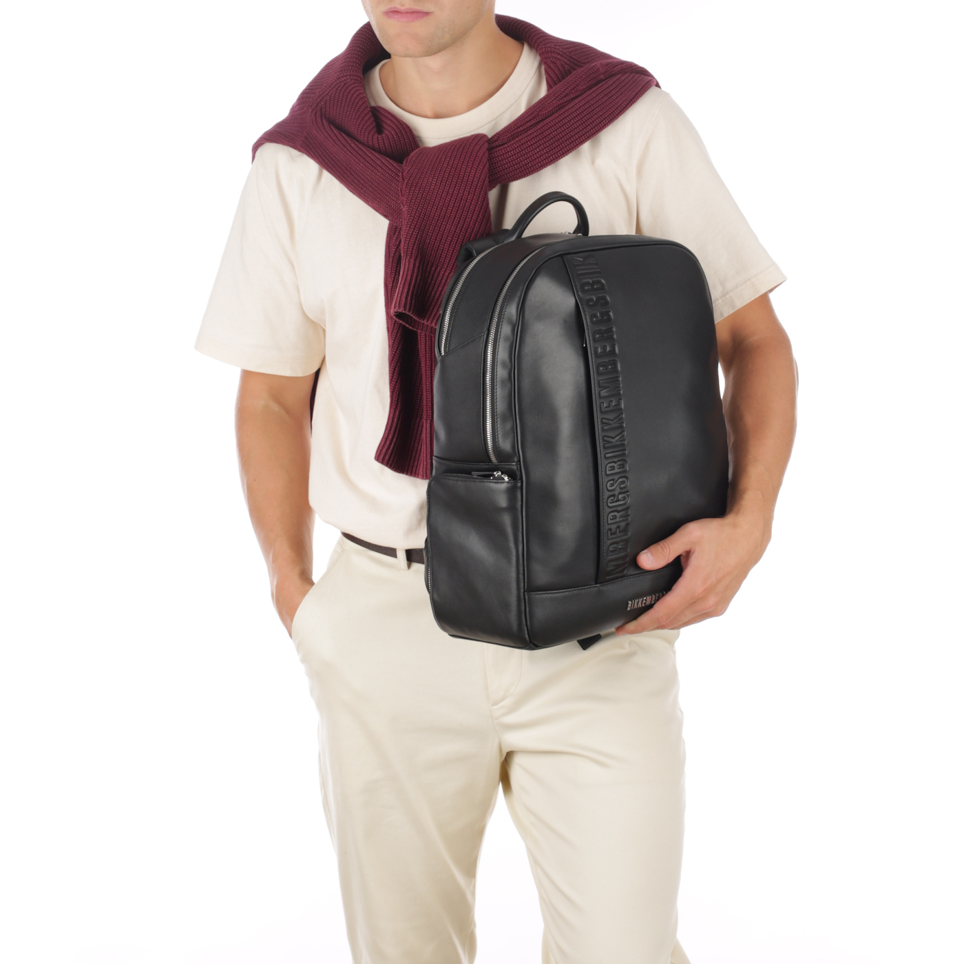 Кожаный рюкзак Bikkembergs Jonas