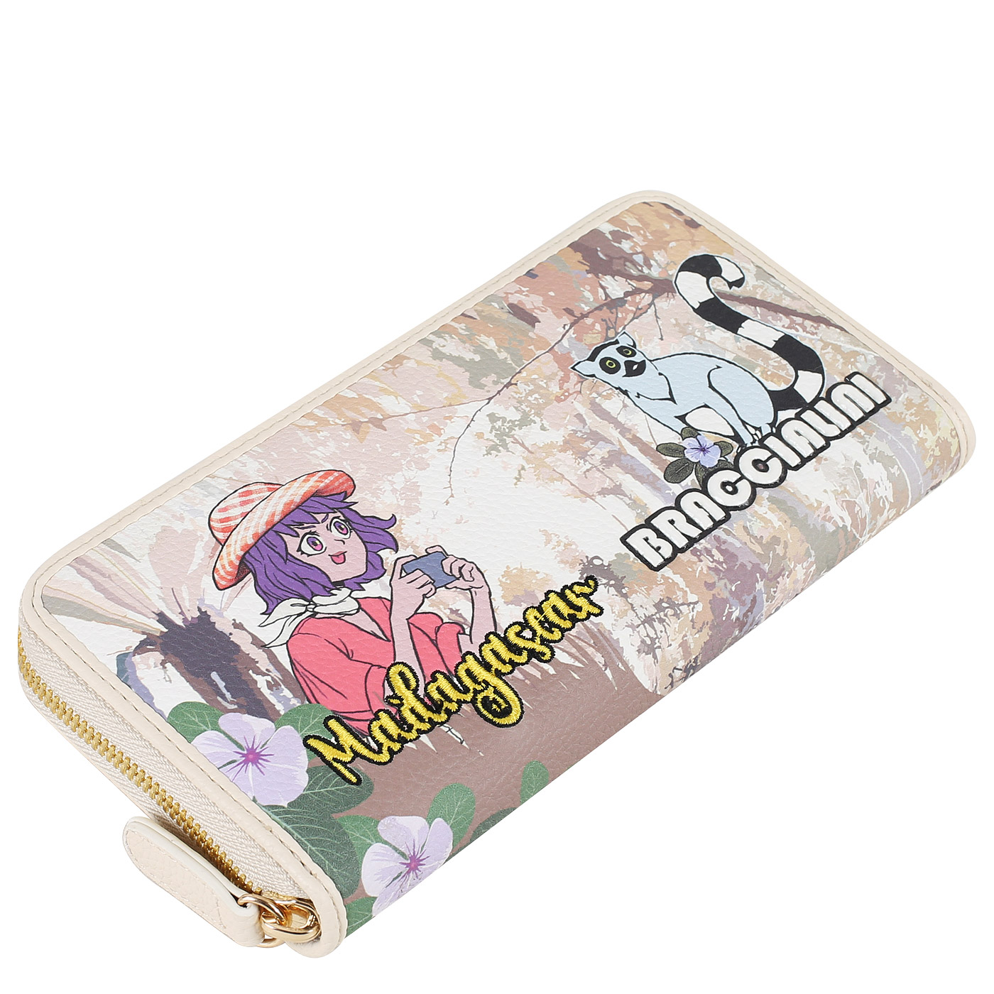 Портмоне на полную купюру Braccialini Cartoline