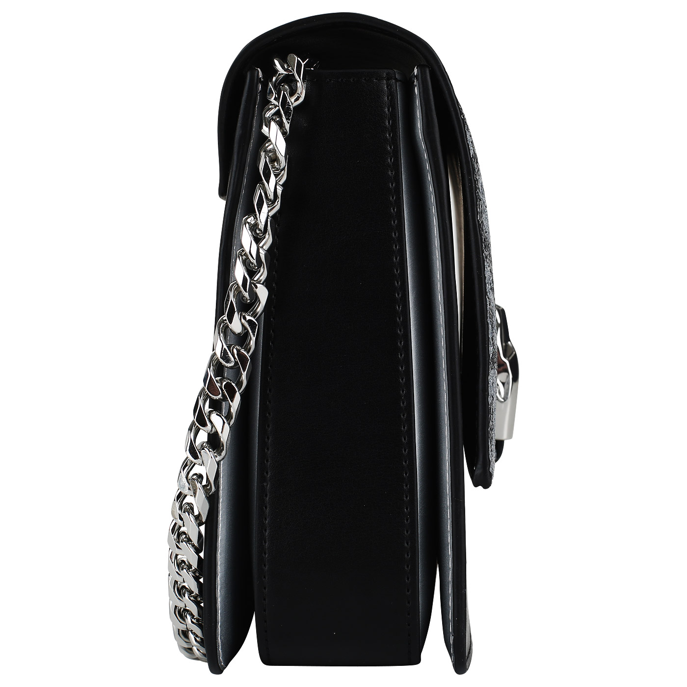 Черная женская сумочка на магнитной кнопке Cavalli Class Milano Rmx