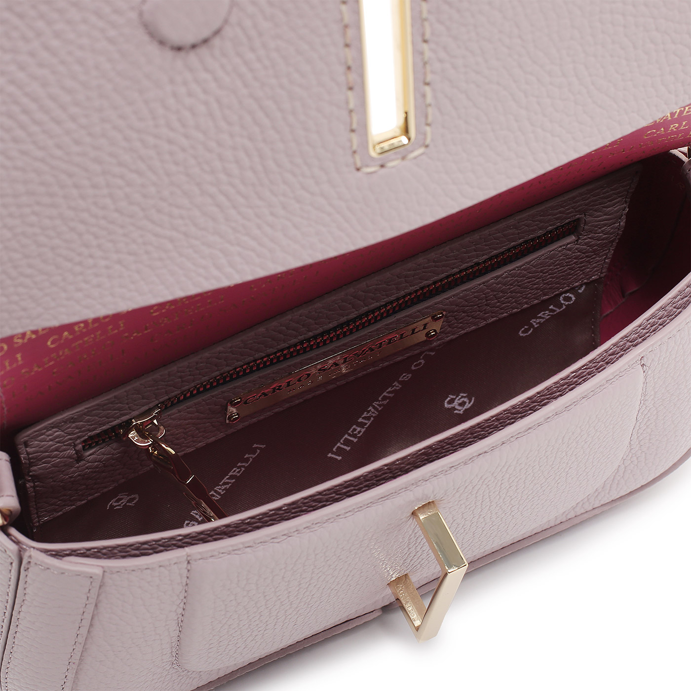 Кожаная сумка Carlo Salvatelli Ives gemma