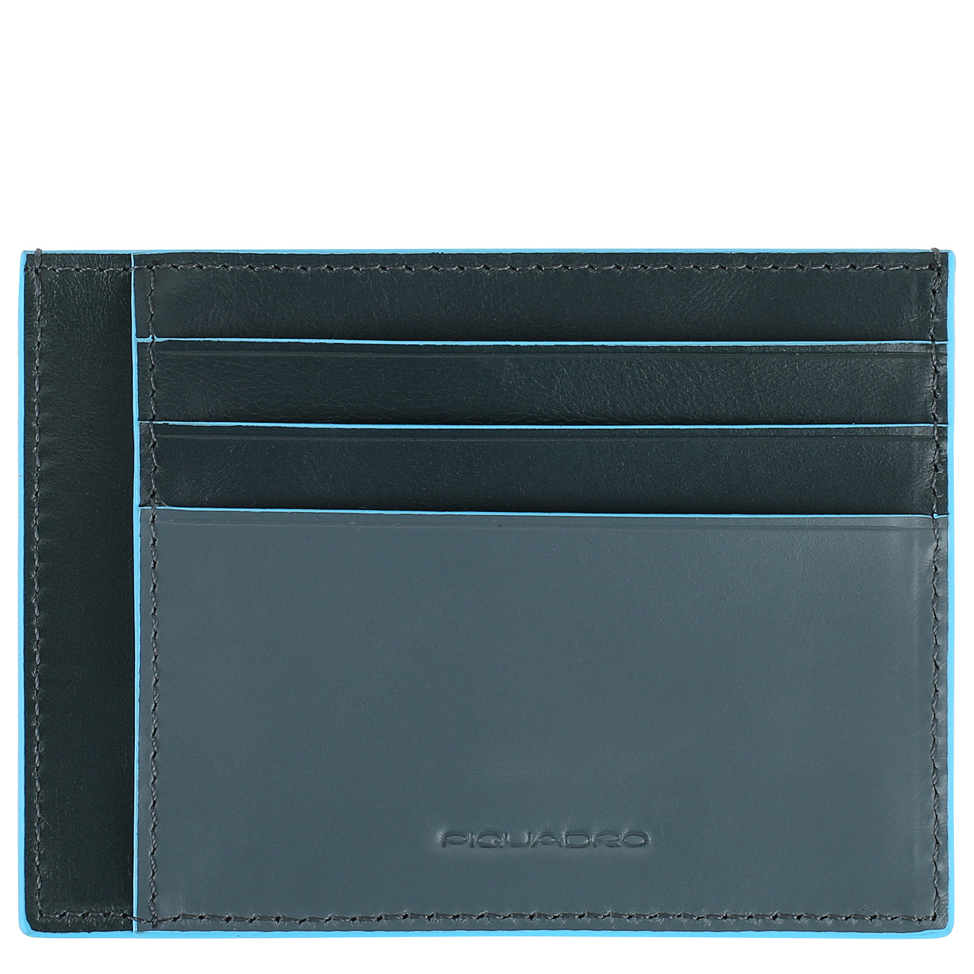 Кожаная визитница Piquadro Blue square