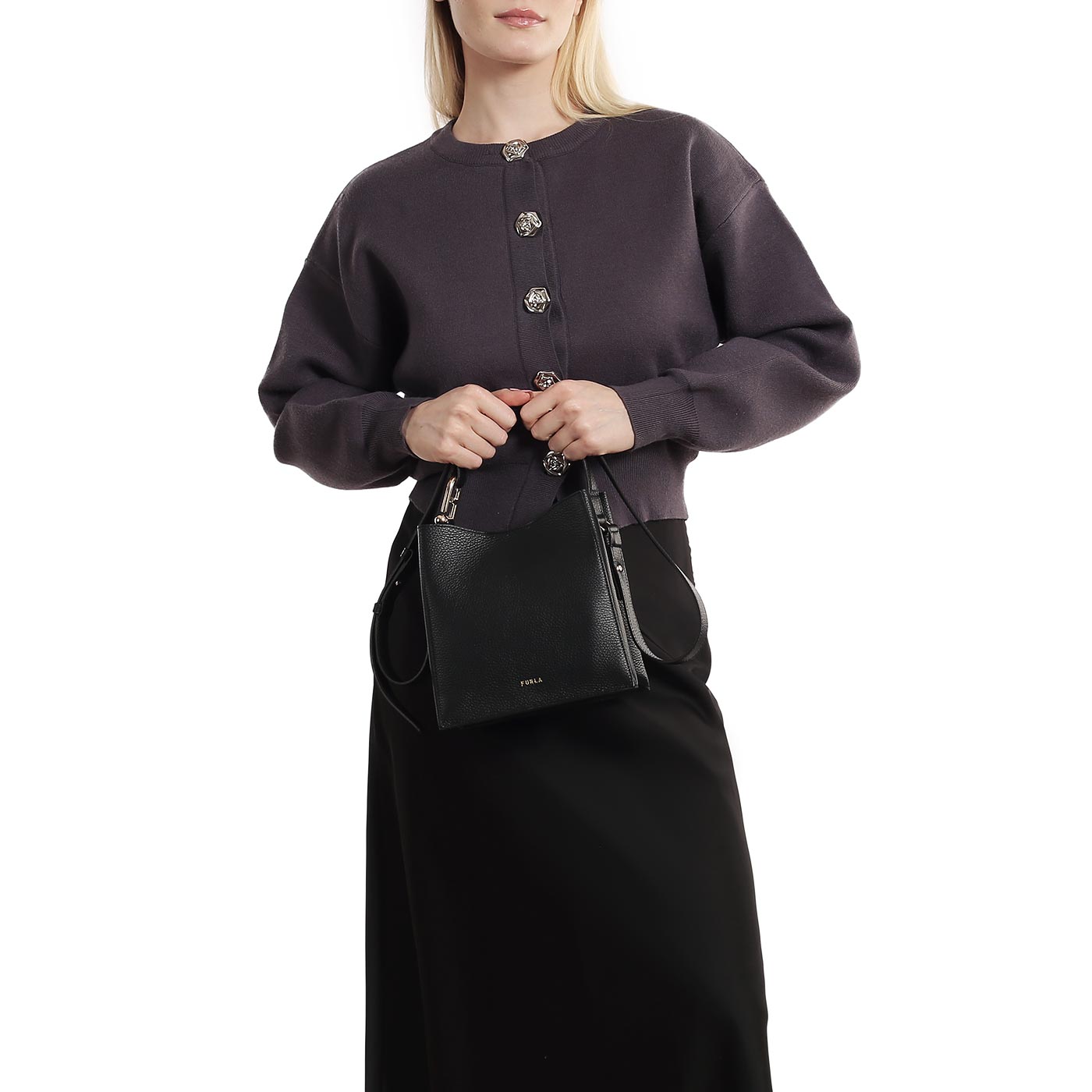 Кожаная сумка Furla Nuvola