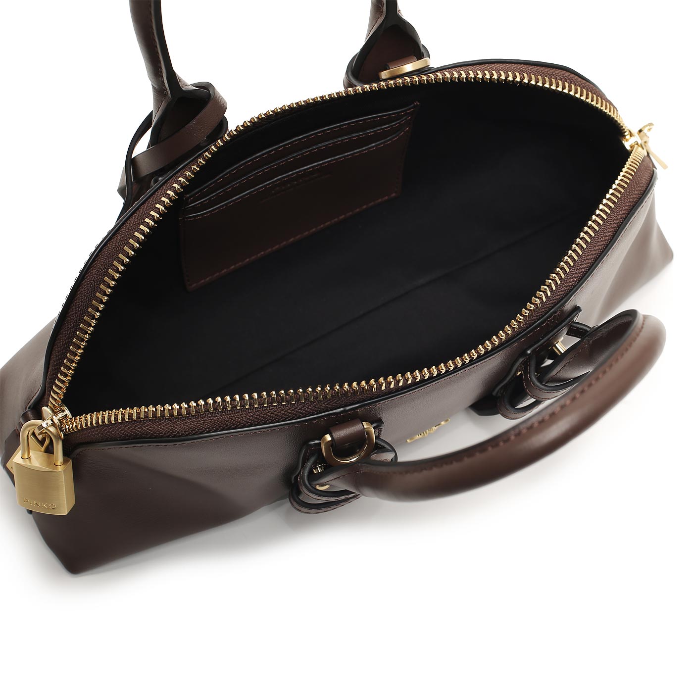 Кожаная сумка Pinko Bowling bag