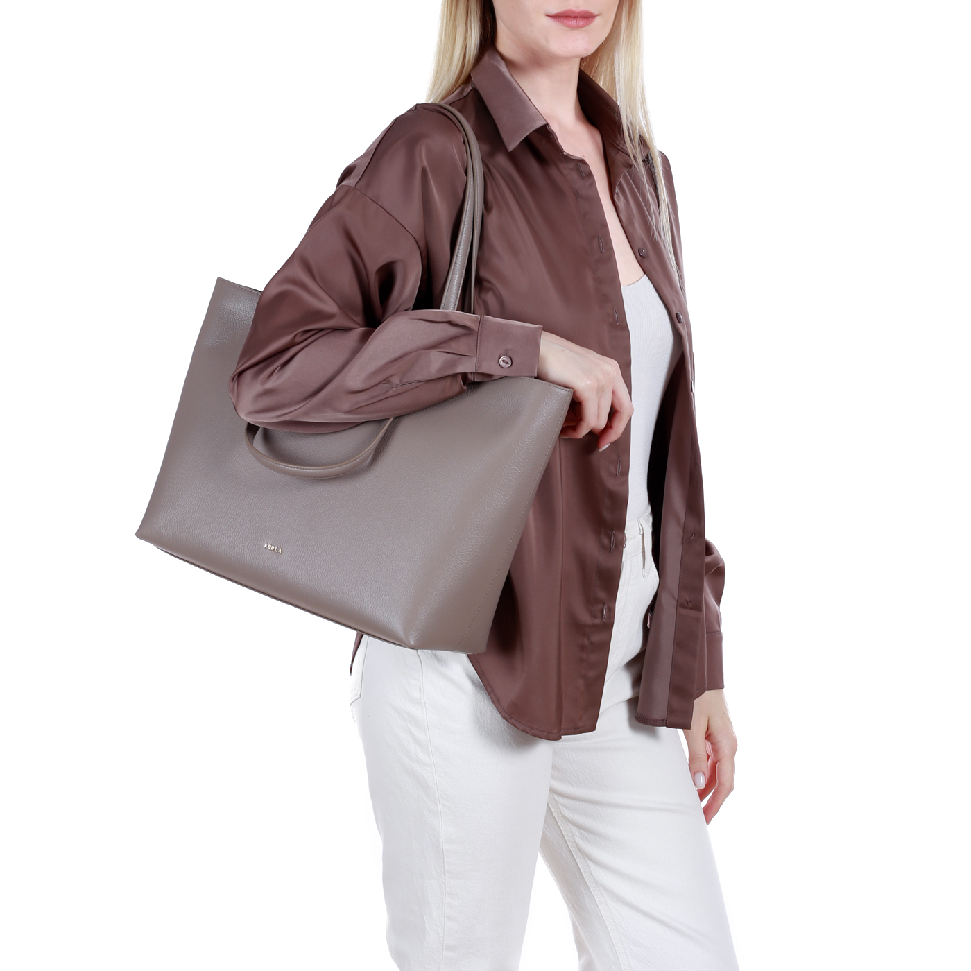 Кожаная сумка Furla Duetto