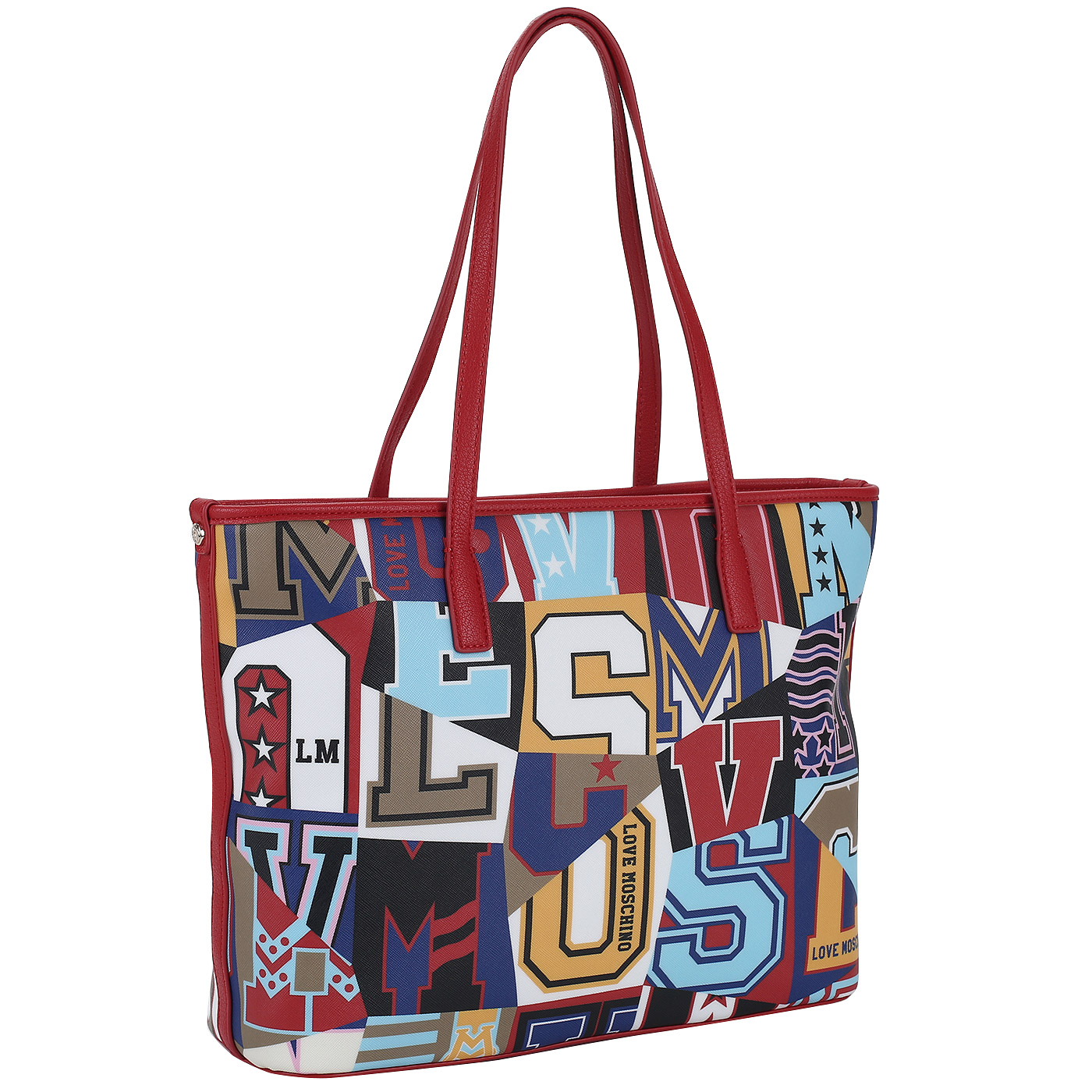 Вместительная сумка с принтом Love Moschino Graphic Alphabet