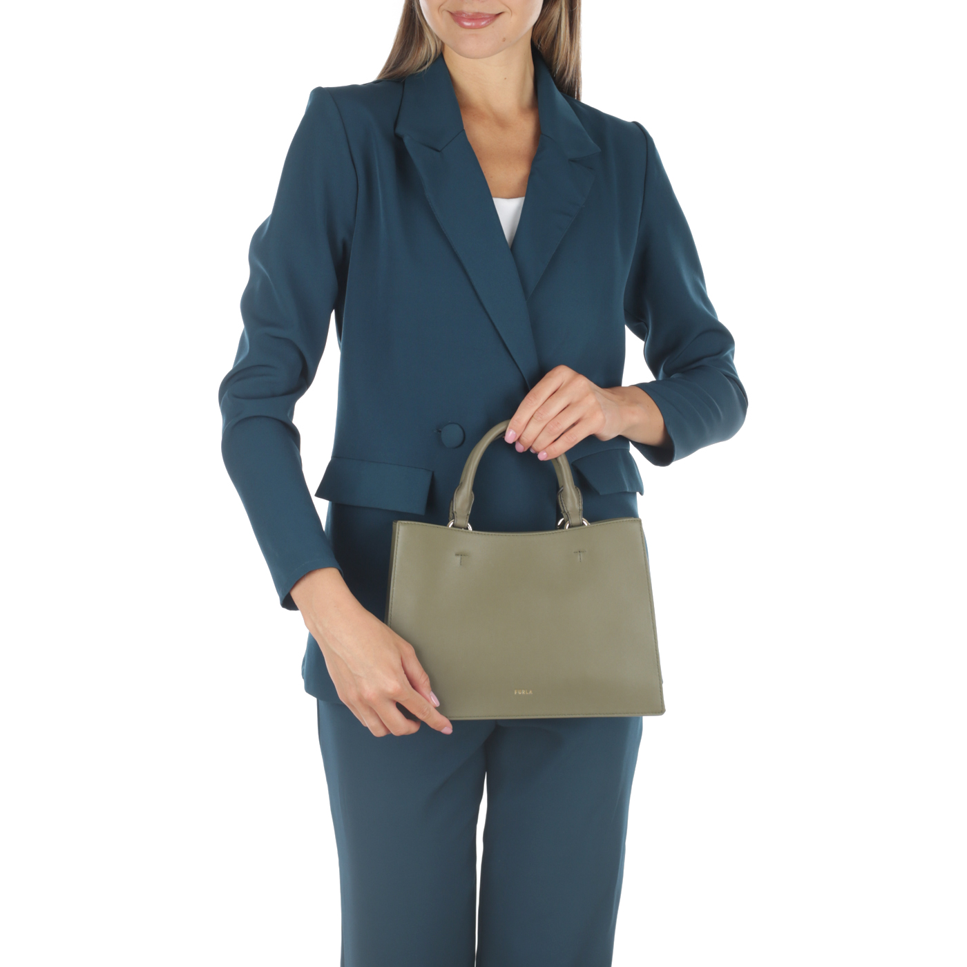 Кожаная сумка Furla Nuvola